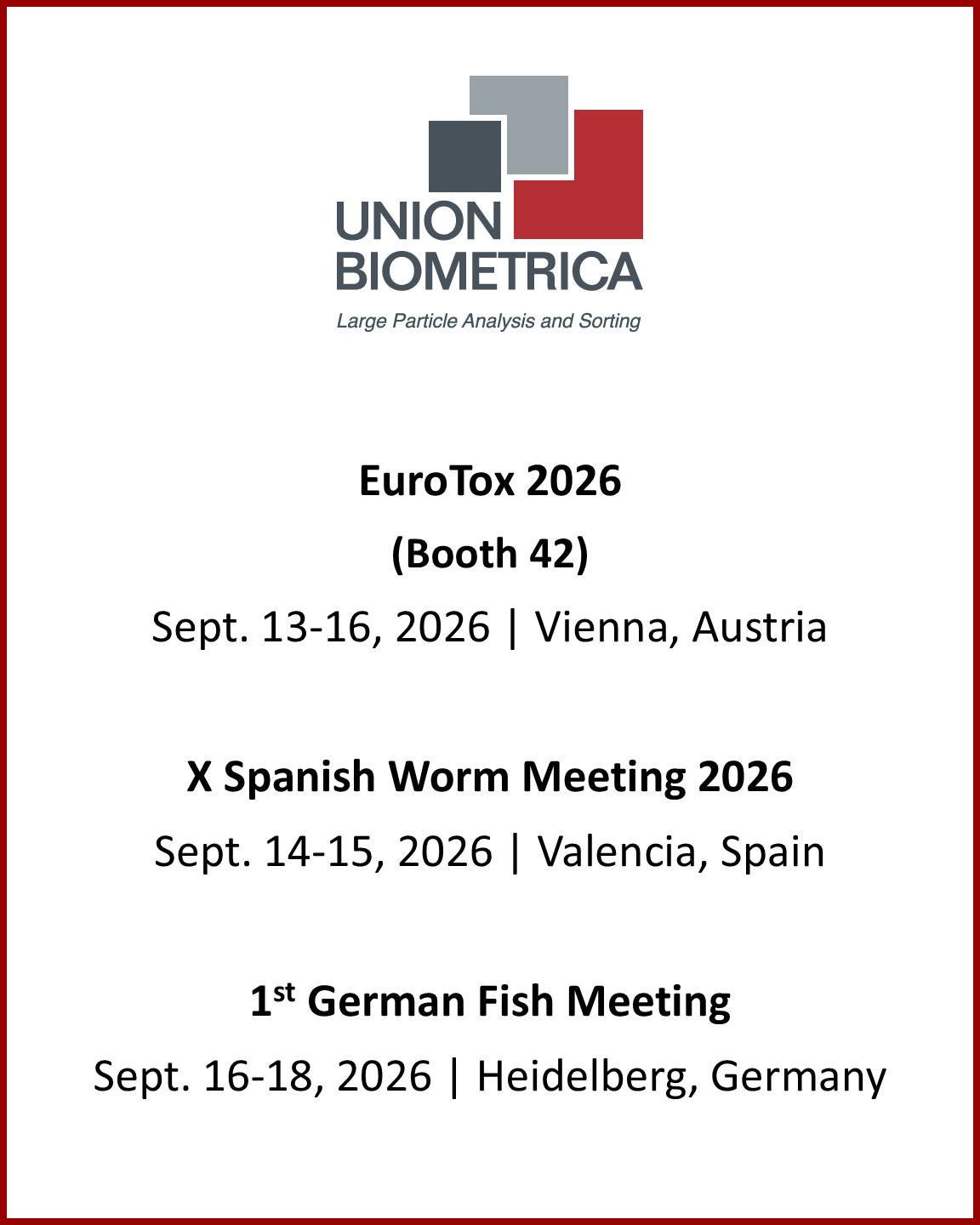 Join us in September 2026
