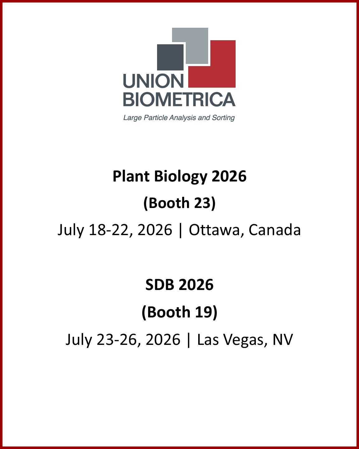 Visit us in late July 2026