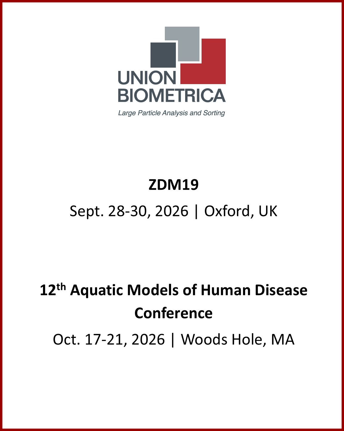 Join us in September and October