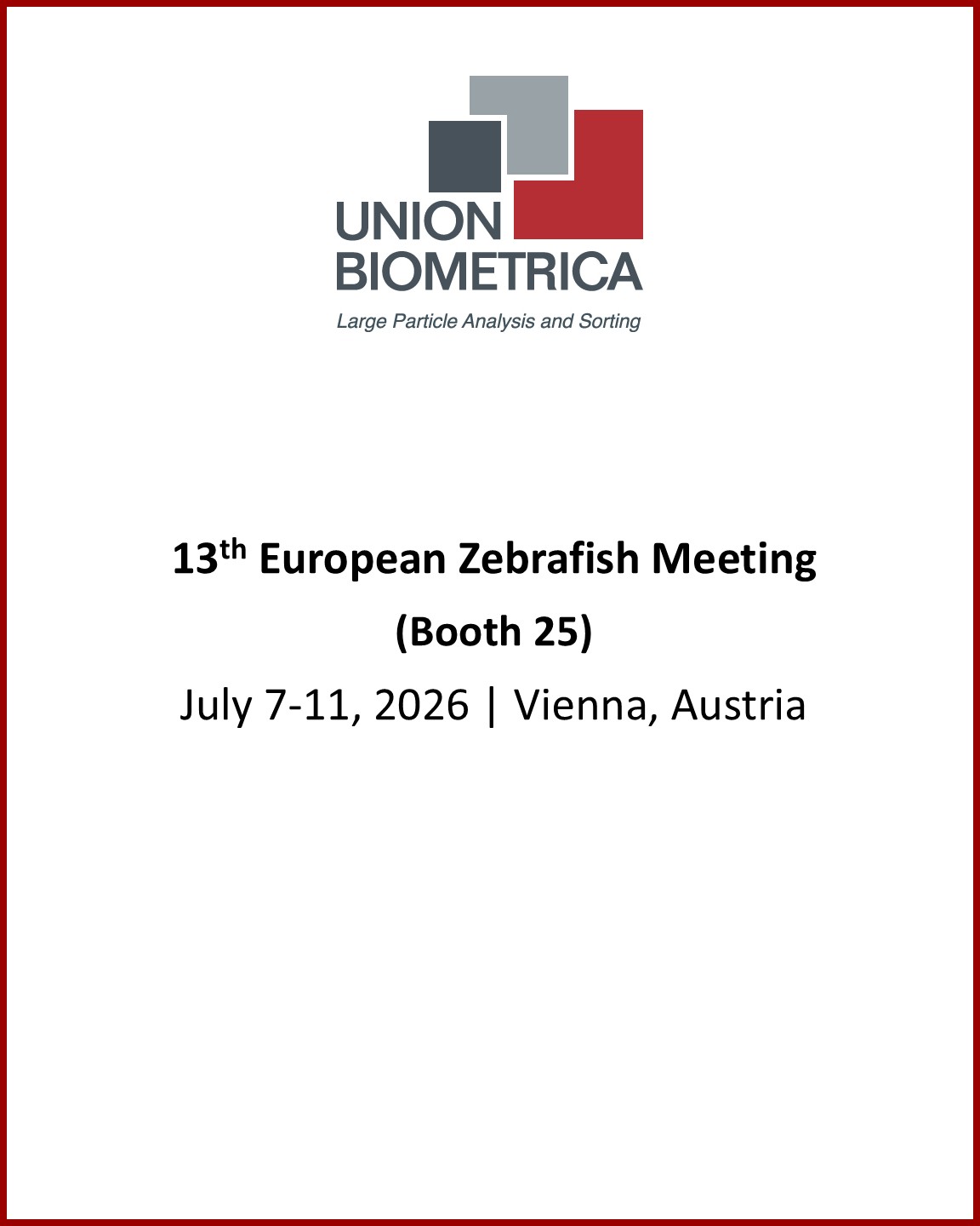 13th European Zebrafish Meeting (Booth 25)
